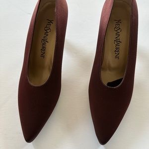 Authentic Vintage Yves Saint Laurent Satin Pumps